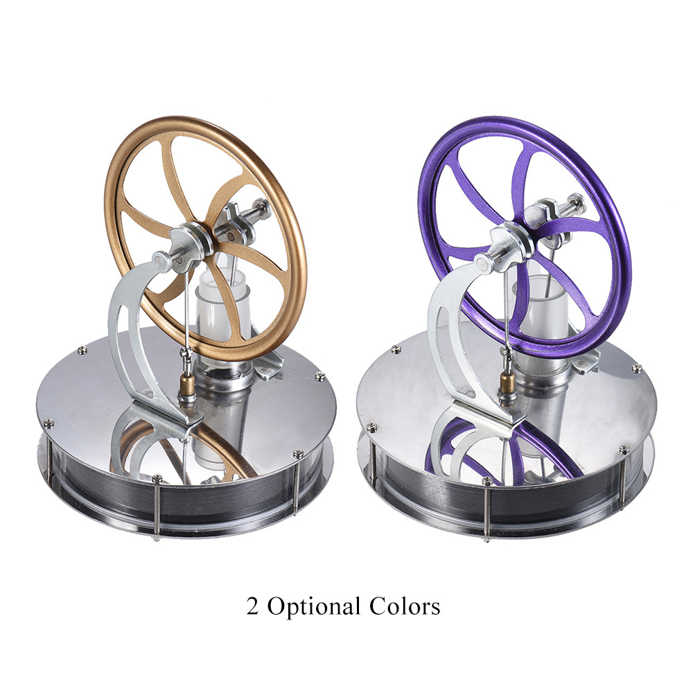 Low Temperature Stirling Engine Motor Model Mini Hot Steam Engine Physics Education Toy DIY Science 