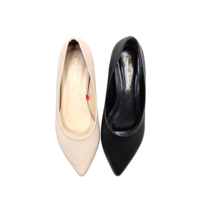 Calbi Indo - Sepatu Pantofel Wanita Ol-Ysl1110-22 Hitam Heels Shoes [ Original ]
