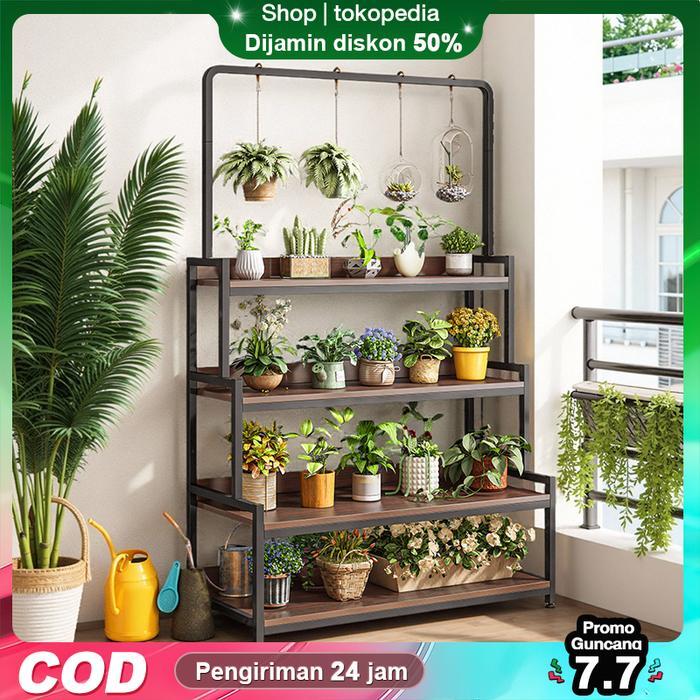 Rak Bunga Besi Susun Rak Bunga Minimalis Rak Display Rak Besi Rak Susun Serbaguna