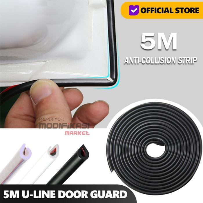LIST PELINDUNG LIS PELINDUNG PINTU MOBIL / DOOR EDGE WARNA HITAM 5M