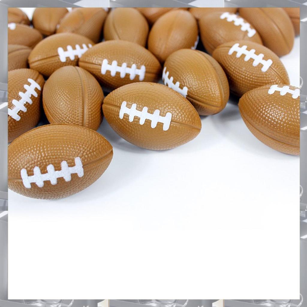 Hot Selling-50Pcs Rugby Stress Ball, Mini Foam Sports Ball, Foam Sports Ball For School Carnival