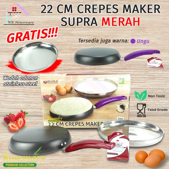 crepes maker 22cm / crepes pan anti lengket SUPRA
