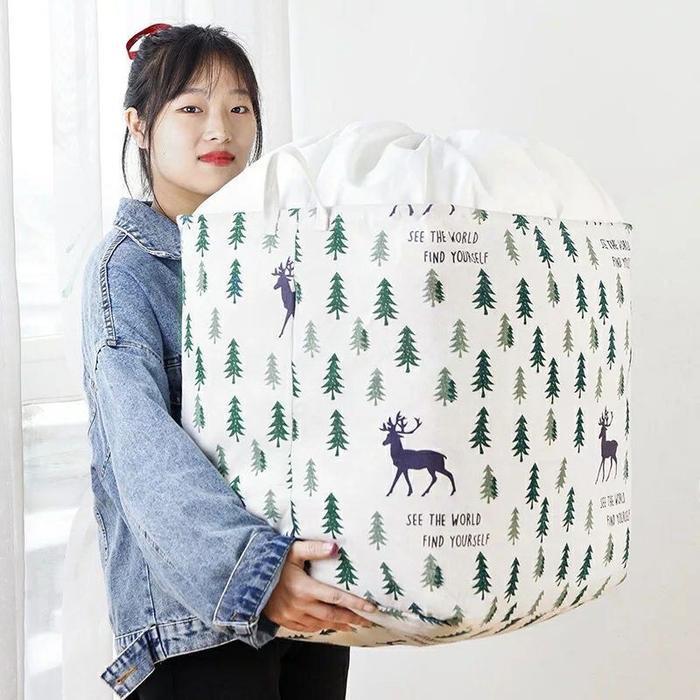 New Storage bag jumbo 100 liter Keranjang Baju Tempat baju storage box