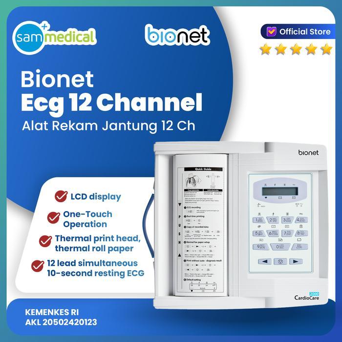 Bionet Ecg Cardio Care 2000 - 12 Channel Ecg / Ekg Bionet 12 Channel