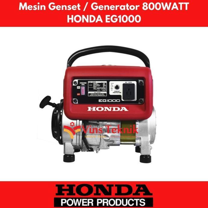 ready MESIN GENSET EG1000 HONDA GENERATOR BENSIN 850KVA 850 WATT murah