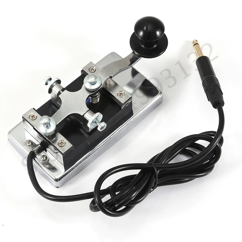 Manual Telegraph Morse Key Handy Cw Morse Keyer For Shortwave Cw Radio With 3.5Mm Plug