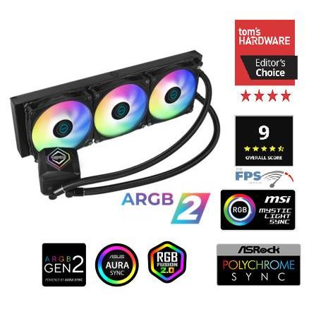 ICEBERG THERMAL IceFLOE Oasis 360 AIO LIQUID COOLER PC BERGARANSI