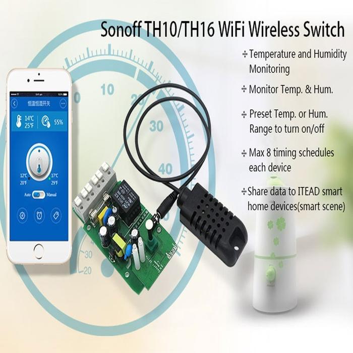 Si7201 Sonoff TH10 TH16 Temperature and Humidity Sensor