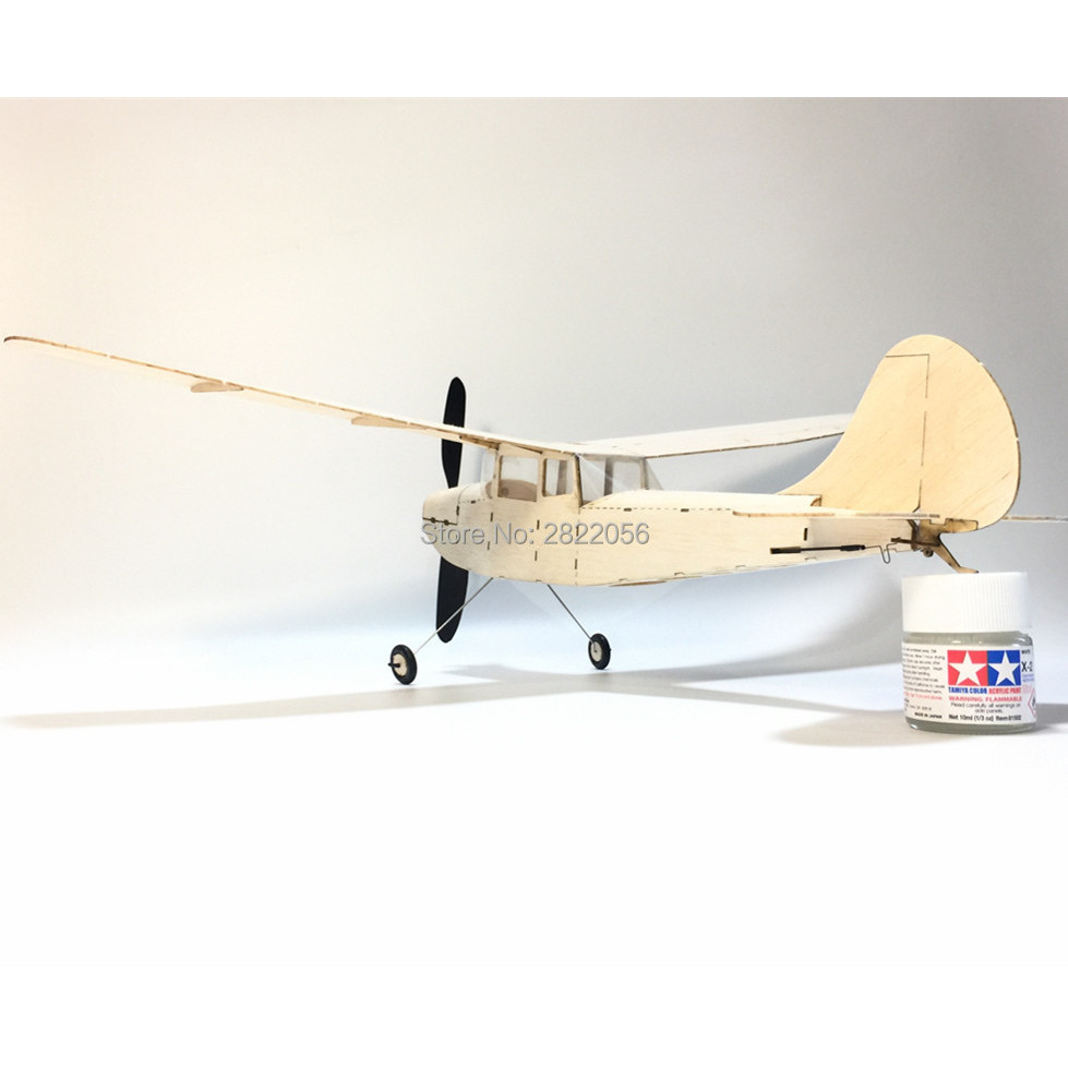 Min RC Plane Laser Cut Balsa Wood Airplane Kit cessna L-19 Model Building Kit Outdoor Toys For Child