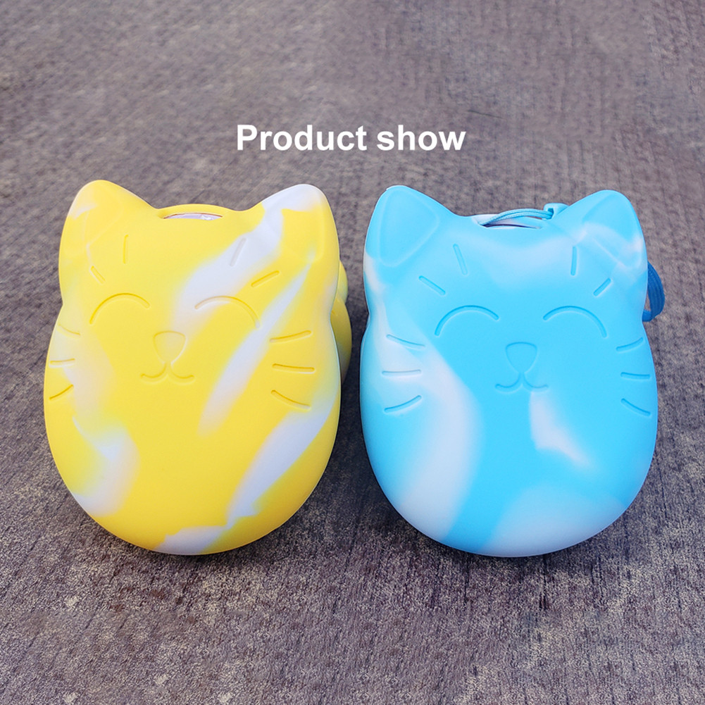 Soft Silicone Electronic Pet Machine Cover Case Cartoon Cat Shaped E Pet Machine Cover Scratch Proof