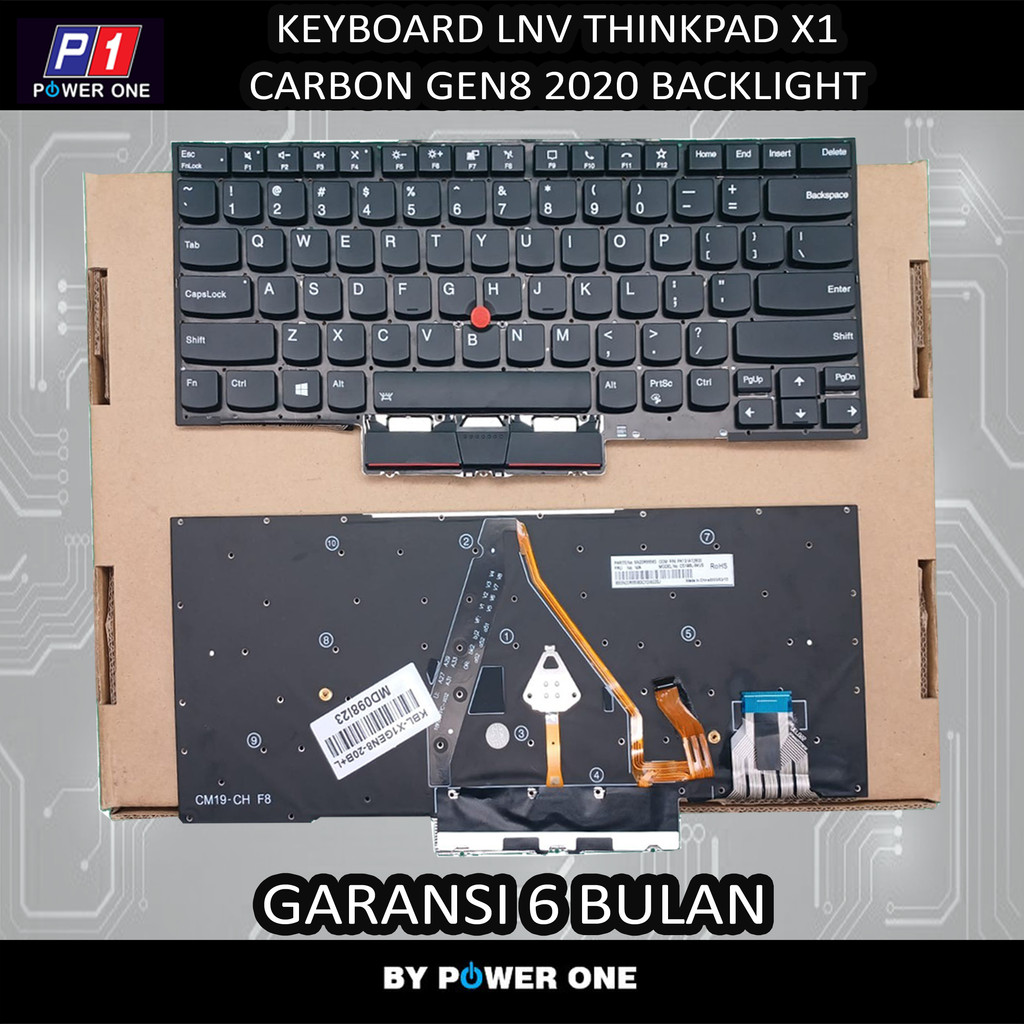 Keyboard Lenovo Thinkpad X1 Carbon GEN8 2020 Pointer Backlite