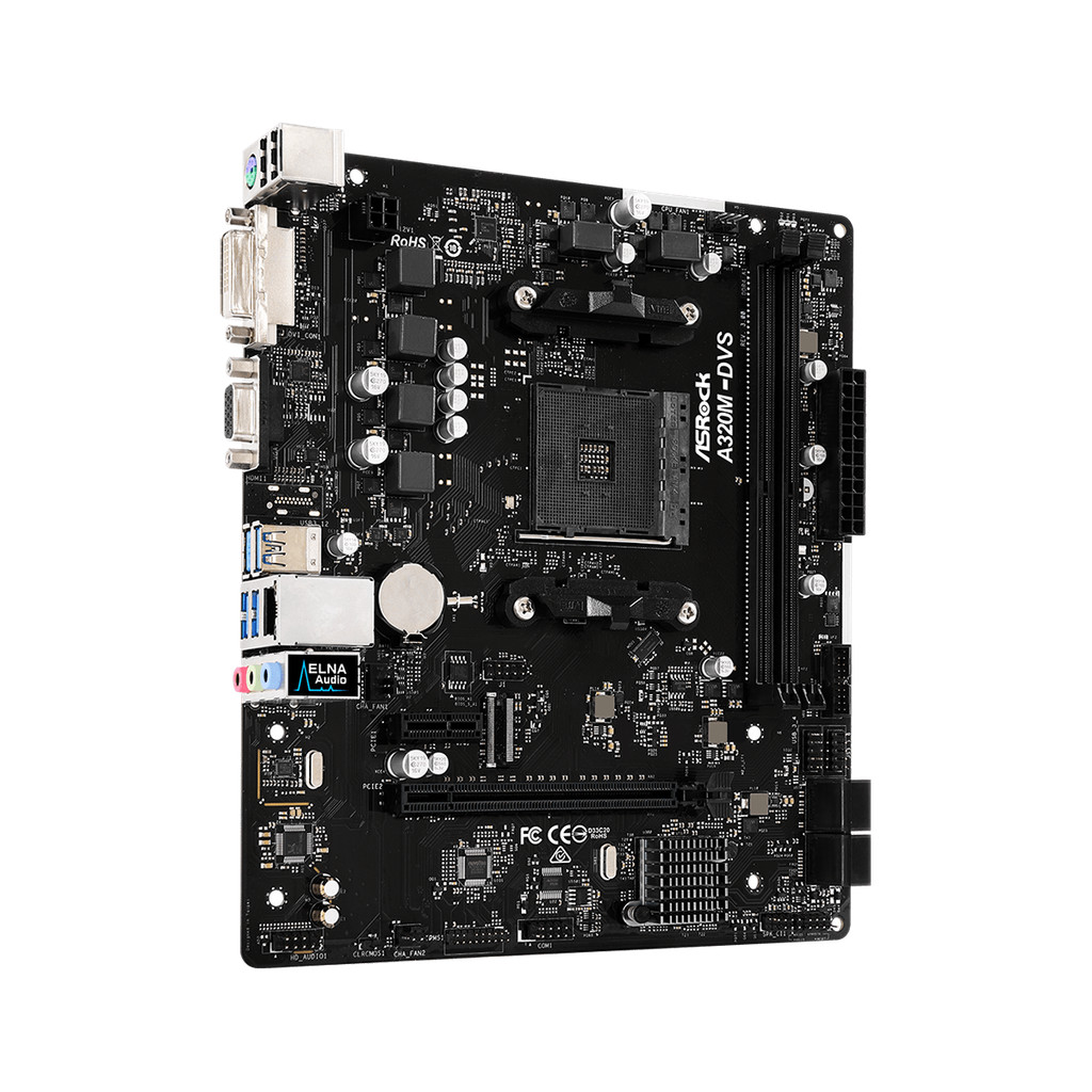 A320 A320M Motherboard ASROCK A320M-DVS AM4 Motherboard Ryzen 5 5600 cpu 2xDDR4 32GB PCIe 3.0 SATA3 