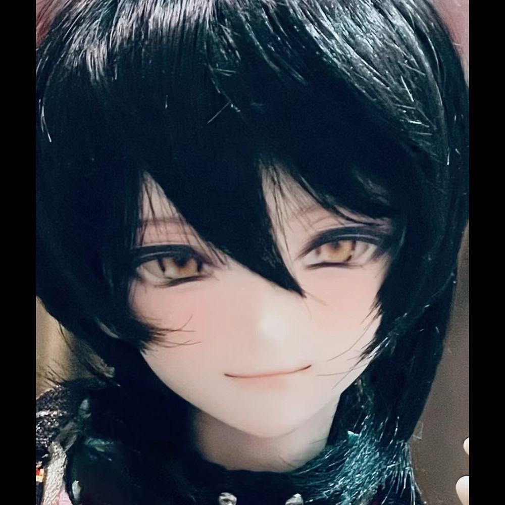 1/4 BJD Doll Head Smile Anime Boy Resin Material BJD Doll Anime DIY Doll Head No Makeup Toys Gift