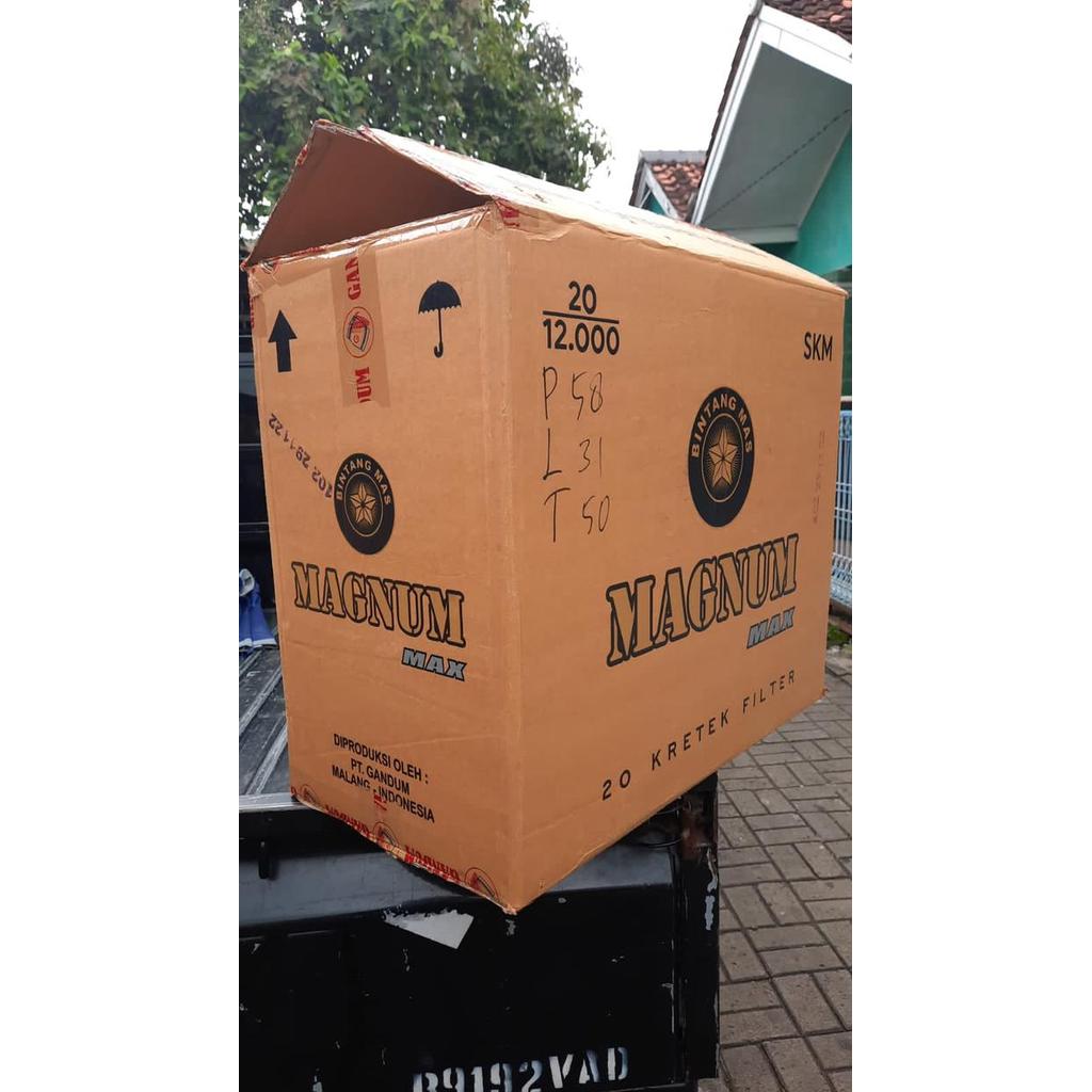 kardus packing kardus bekas magnum max (HANYA MENJUAL KARDUS BUKAN ISINYA)