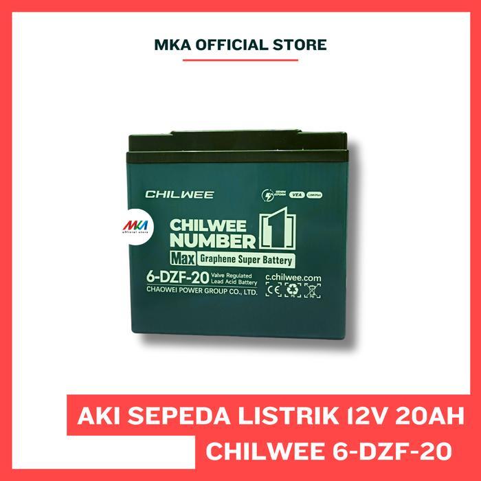 Aki Sepeda Listrik CHILWEE 6-DZF-20 / Baterai Sepeda Listrik / 6DZF20 12V - 20AH