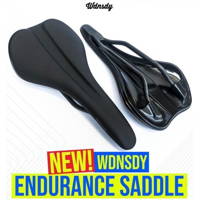 WDNSDY ENDURANCE SADDLE - CARBON RAIL - BLACK