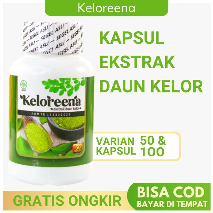 KELOREENA 50 Kapsul Obat Herbal Ekstrak Daun Kelor Moringa Oleifera