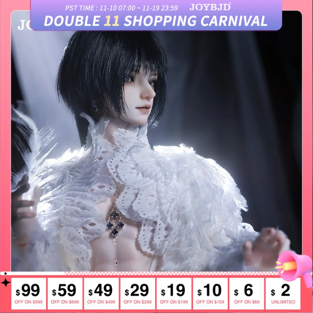 Joybjd Feather Darkne Doll Bjd 1/4 Bjd Male Bailang Body Fantasy Angel Full Set Resin Toy