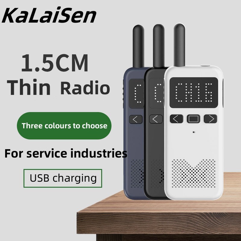 Walkie Talkie  KaLaiSen D30 Mini Size USB Type C Phone PMR 446  Walkie-Talkies 2 PCS Two-way Radio P
