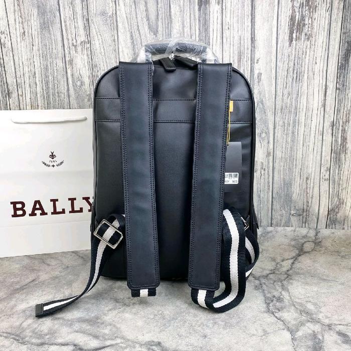 Paling Berkualitas Ransel Bagpack Pria Black B'L1 91008 Leather Miror Terlaris