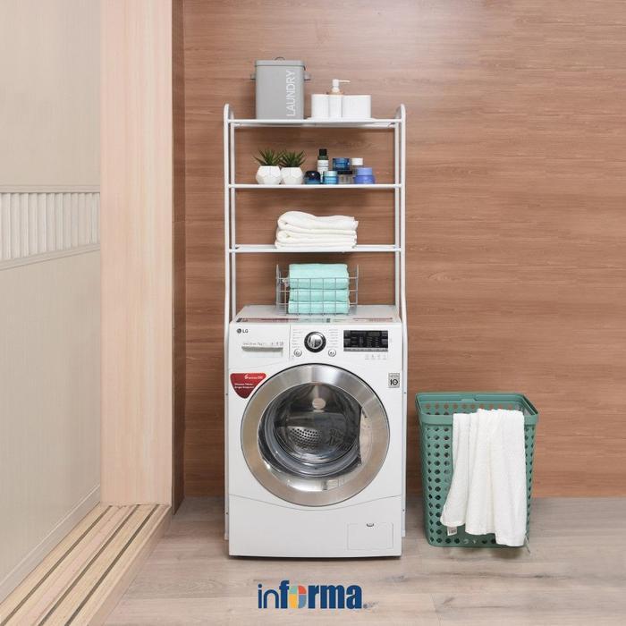 INFORMA RAK MESIN CUCI 3 TINGKAT - PUTIH