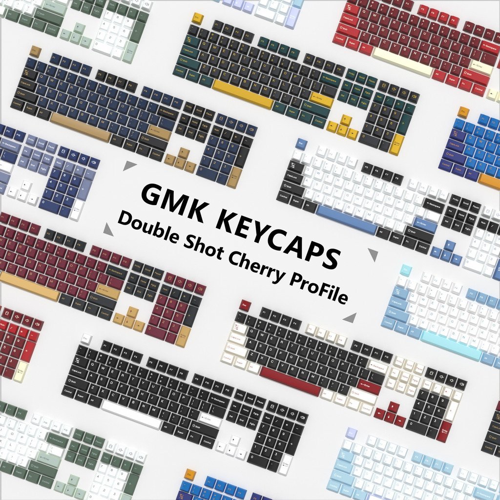 KBDiy GMK Keycap Double Shot GMK Olivia Shoko Jamon WOB Red Samurai Botanical PBT Keycaps Cherry Pro