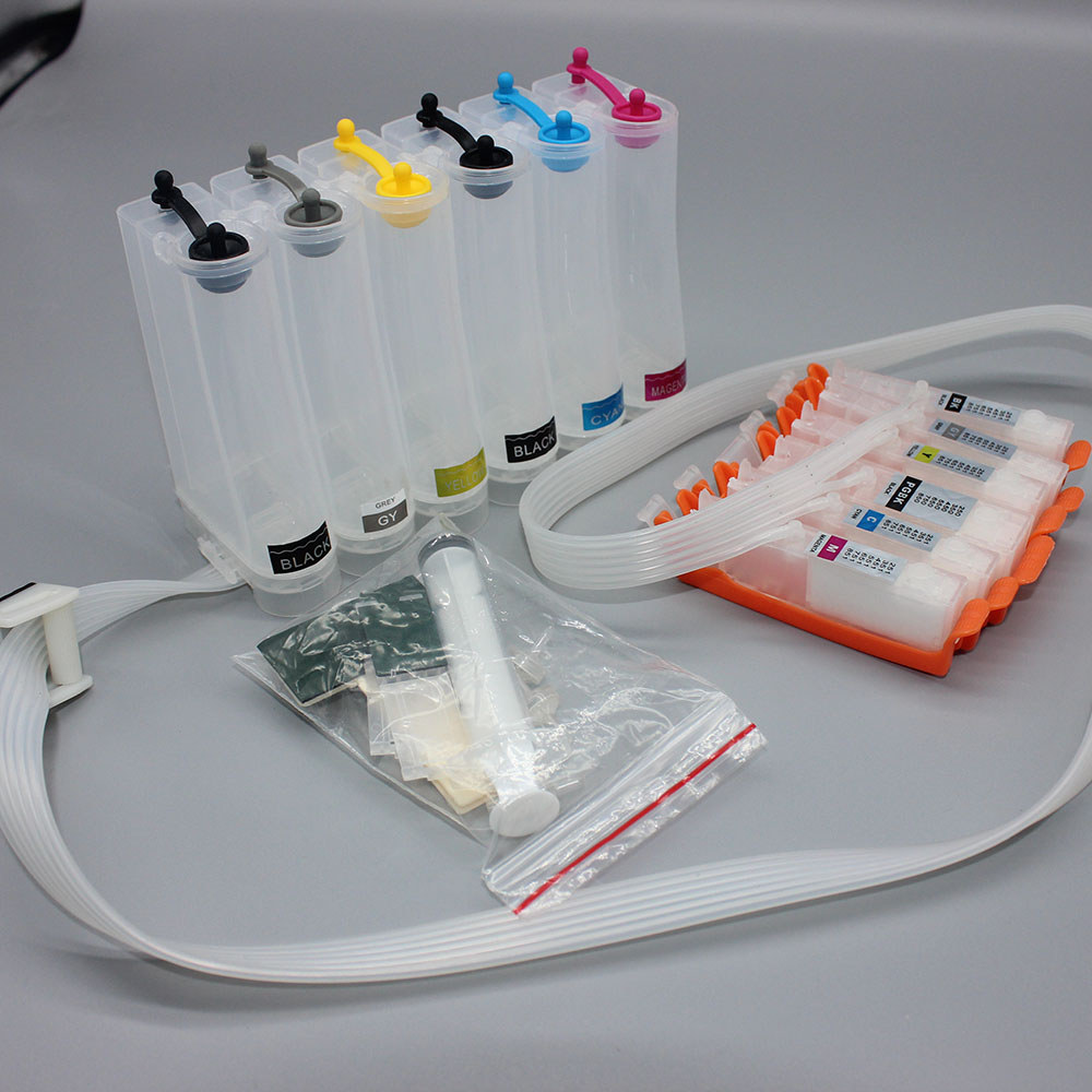 6Color PGI-350 CLI-351 Ciss System with Auto Reset Chip for Canon IP8730 MG5630 MG6330 MG6730 MG7130