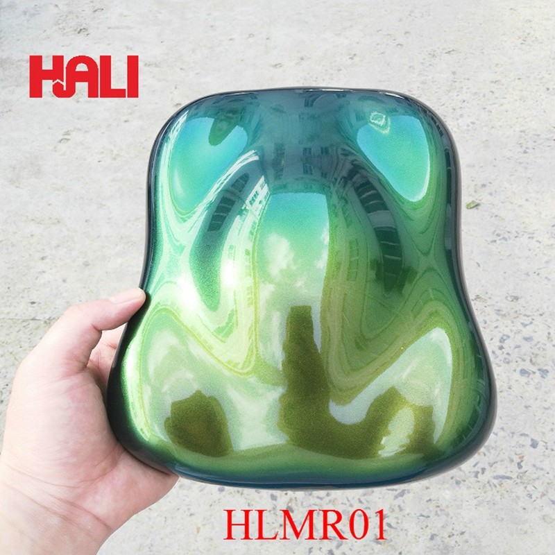 Mirror chameleon pigment chrome pigment powder item:HLMR01 color: gold/yellow/green 1lot=1gram