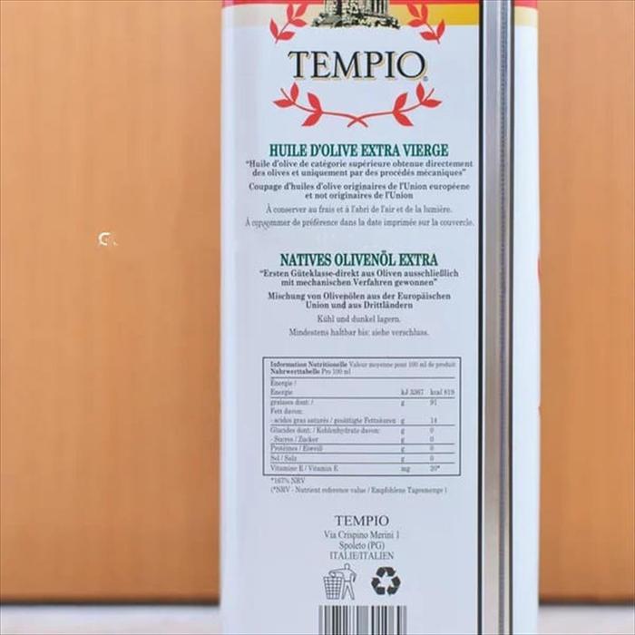 Minyak Zaitun Extra Virgin Olive Oil Italy Il Tempio 5 Liter Berkualitas