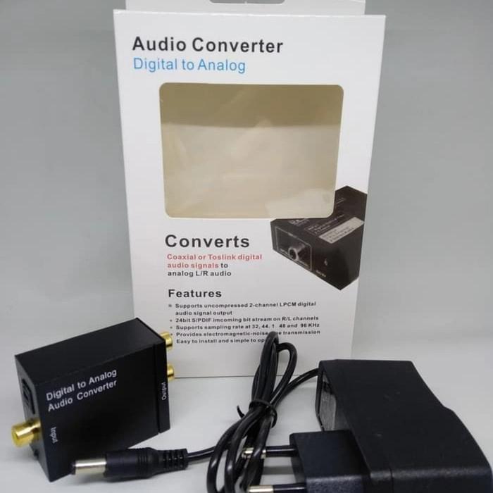 Audio Digital To Analog+ Kabel Laser Toslink Original