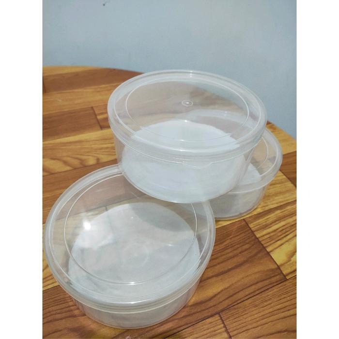 Diskon 12 Pcs Toples Plastik Kue Kering 500 Gram . Toples Kue Kering 500 Gram