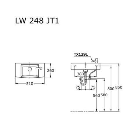Wastafel Toto Set Komplit / Westafel Cuci Tangan