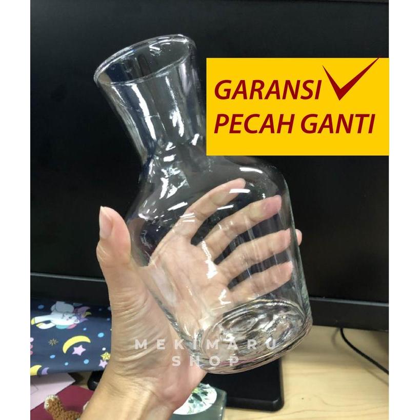 Vas Bunga Kaca Bening Hias Minimalis Pot Tanaman Air Hidroponik Ukuran