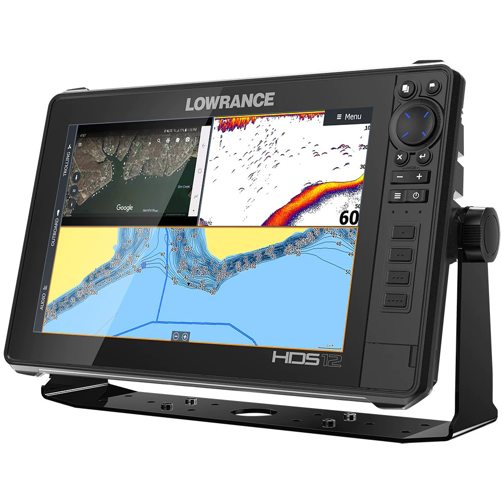 Sales Discounted Lowrance HDS-12 Live Fish Finder with Active Imaging 3-in-1 Transom Mount