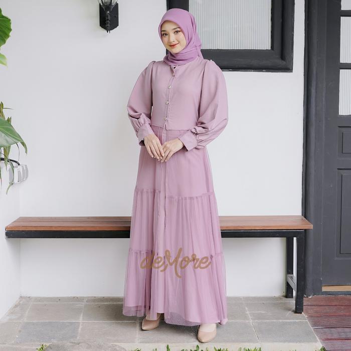 DEMORE GAMIS PESTA REMAJA DEWASA 2IN1 SET ROK TUTU PANJANG BAJU KONDANGAN READY HITAM