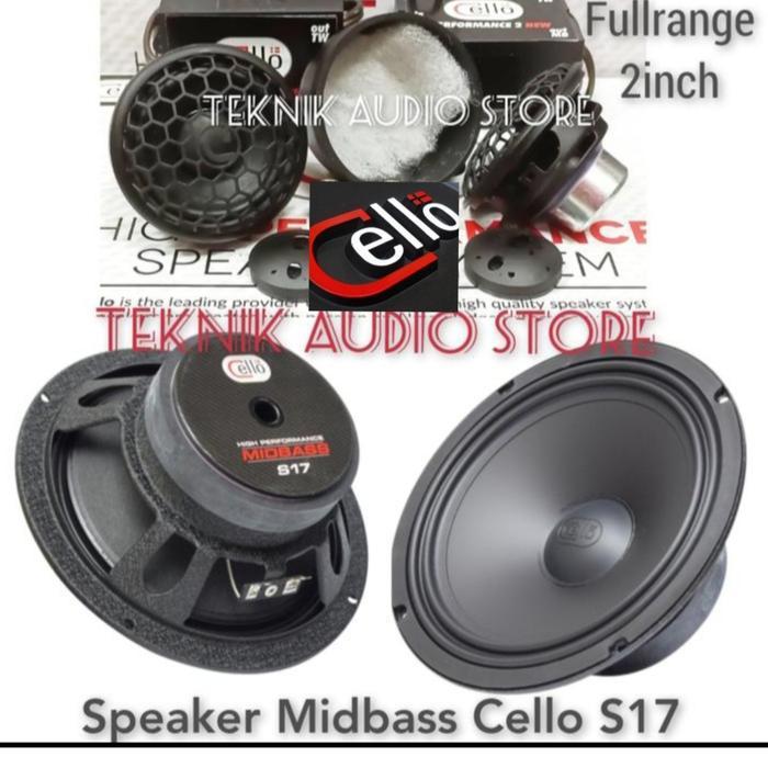 Speaker Cello S17 Plus Fullrange 2inch Dan Crossover 2Way