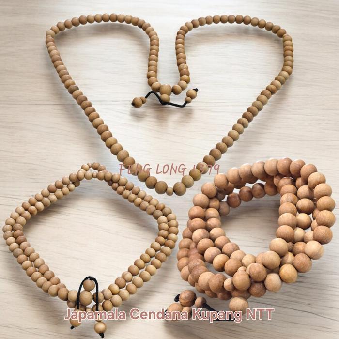 Kalung Japamala (Tasbih Buddhist) Kayu Cendana 108 Butir
