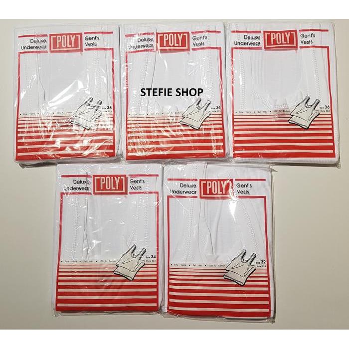 5ebh- Singlet Kaos Dalam Pria Merk Poly