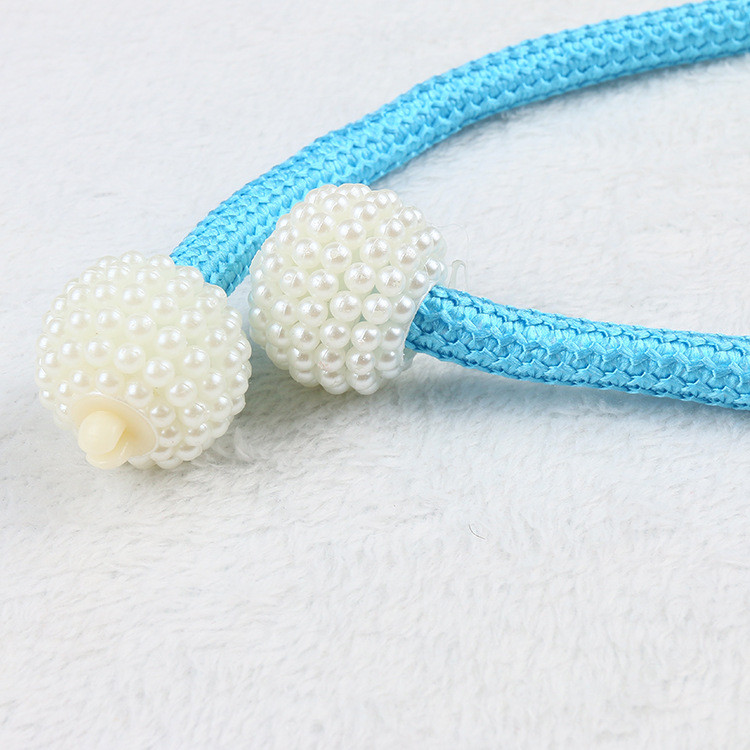 2PCS Pearl Curtain Clip Curtain Holders Tie Back Buckle Clips Hanging Ball Buckle Tie Back Curtain D