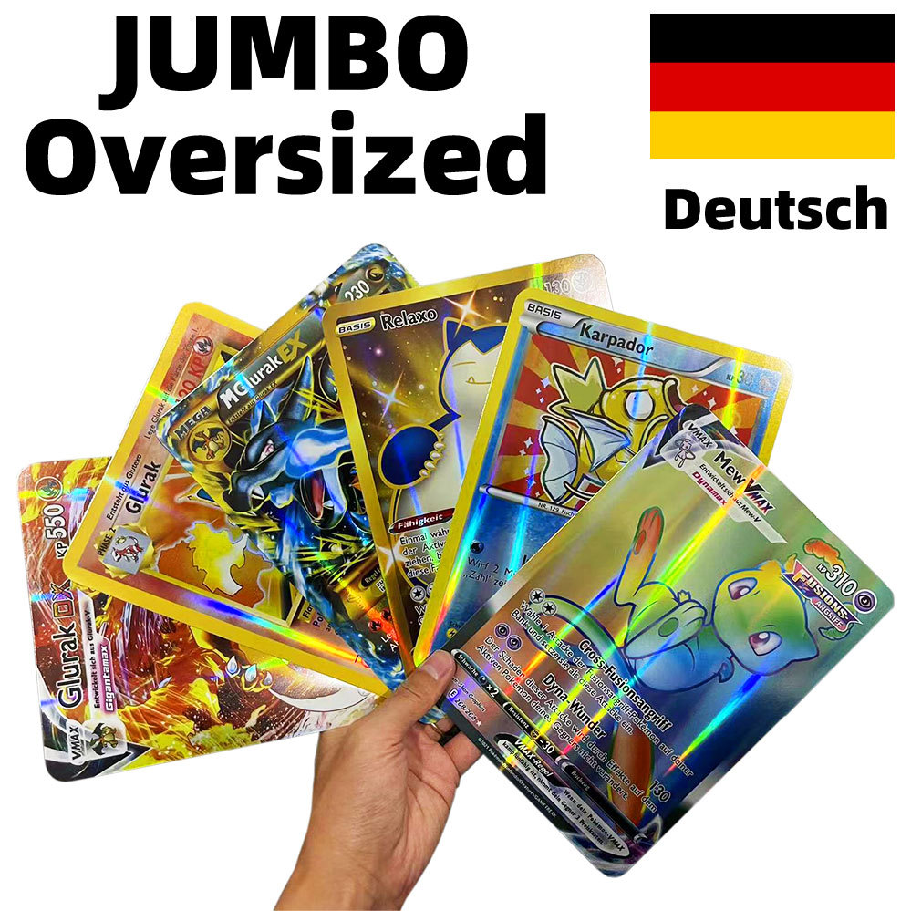 12-30Pcs Oversized Pokemon Cards Vmax Vstar GX Jumbo Letters 15*21 cm Big Size Arceus Pikachu Chariz