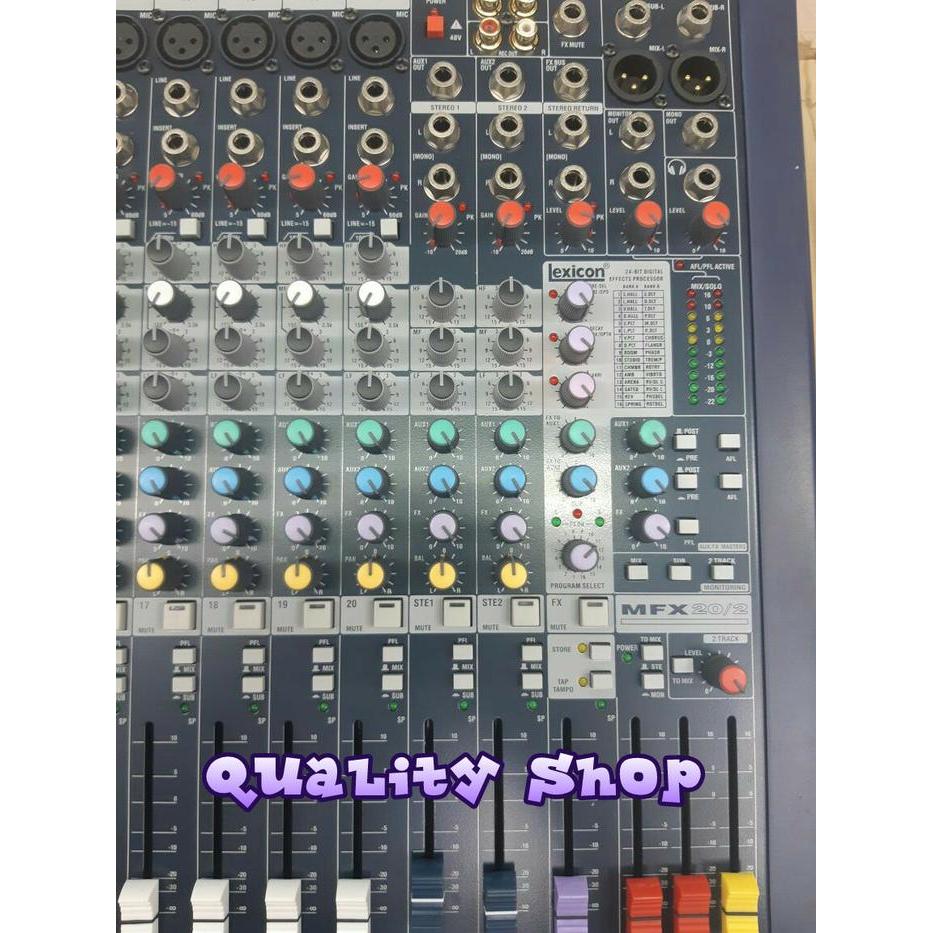 Mixer Soundcraf 20 Channel Mfx 20/2 Baru Garansi 1 Tahun