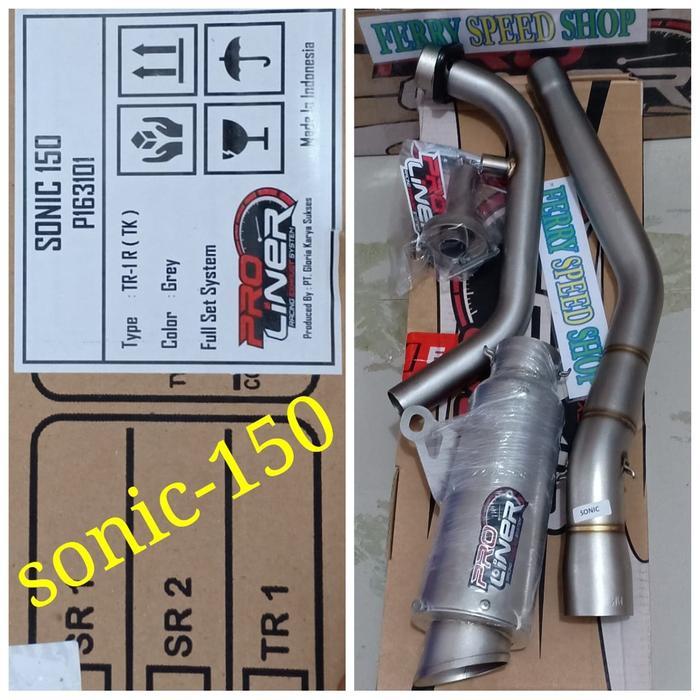 knalpot proliner tr1r sonic 150 knalpot proliner honda sonic 150 /gtr