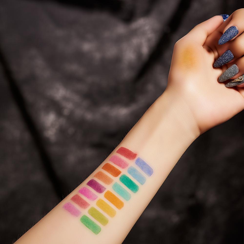 Beauty Cosmetics 16 Colors Eyeshadow Palette Eye Shadow Palette Colorful Rainbow Eye Shadow Eyes Mak