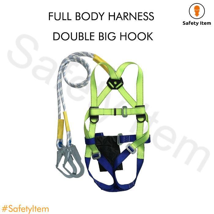 Full Body Harness Double Big Hook / Safety Body Harness Double Big Hook Lanyard