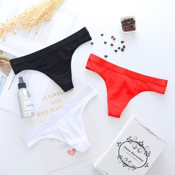 PRIVASI AMAN CD WANITA / PAKAIAN DALAM WANITA / CELANA DALAM WANITA POLOS G STRING LOW WAIST BAHAN K