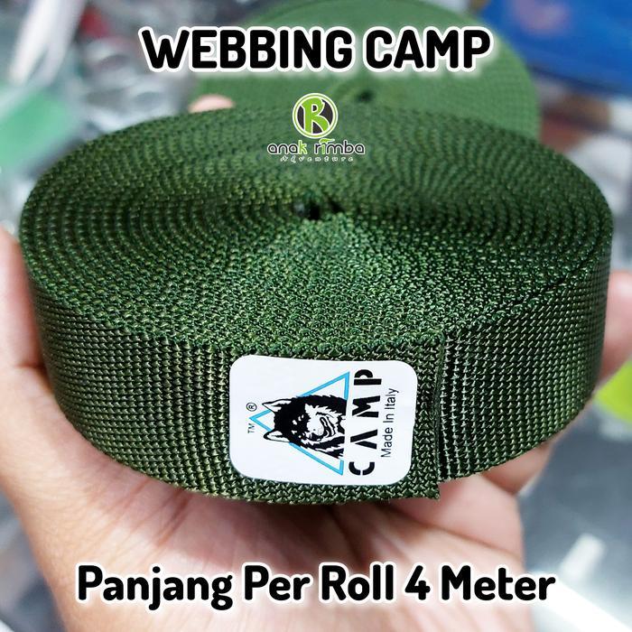 BERKUALITAS WEBBING CAMP TUBULAR 4 METER TALI PANJAT TALI HARNESS TALI TUBULAR NOT WEBBING BEAL