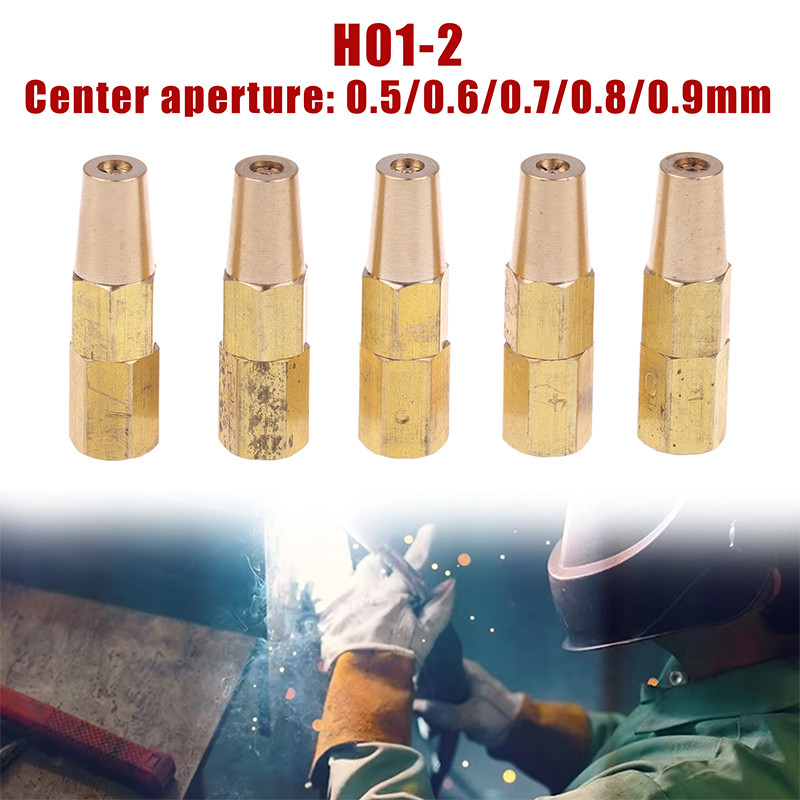 1/5Pcs Replace Part Tips Copper Propane Welding Nozzle 0.5/0.6/0.7/0.8/0.9Mm For H01-2 Holder Gas