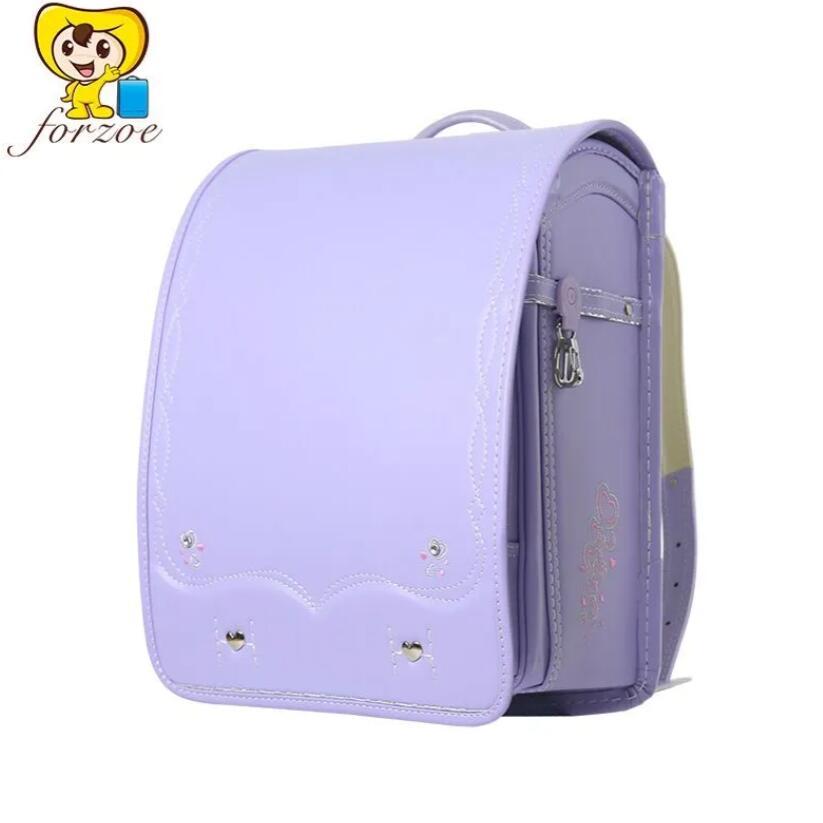 Japanese Style School Backpack For Girl Randoseru Backpack Automatic Satchel Japanese School Bag