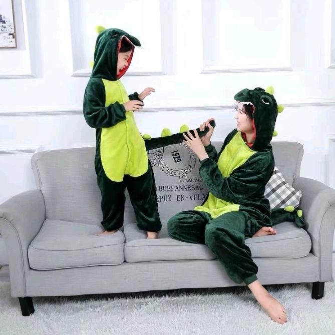 Kostum Anak Dewasa Dinosaurus Jumpsuit
