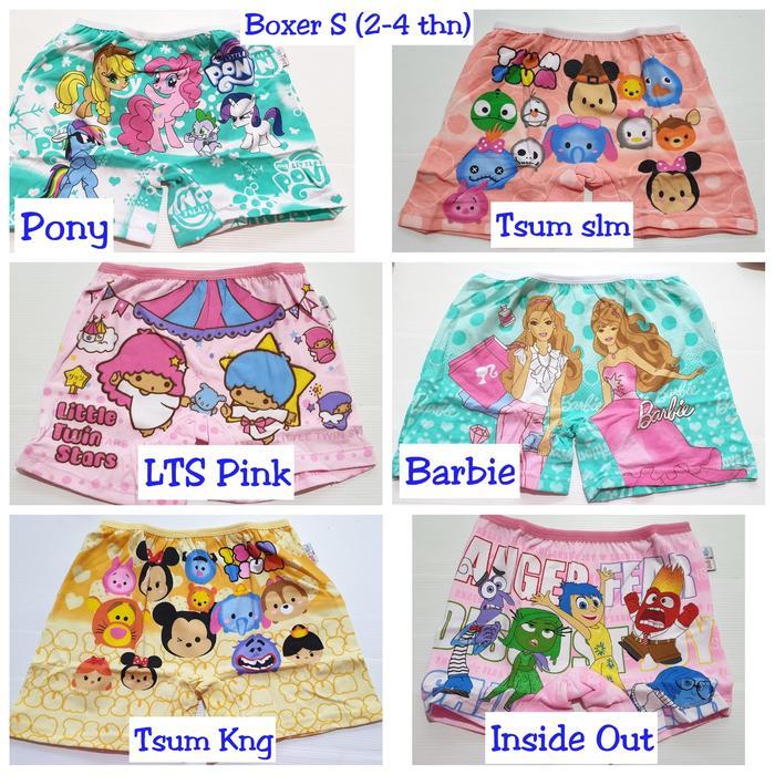 f312- Boxer Anak Cewe Merk Jessie N Mike Ukuran S (2-4 Thn)